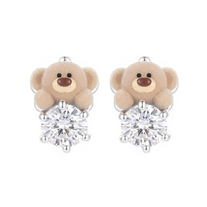 13DE MARZO Bear Star Sparkle Earrings