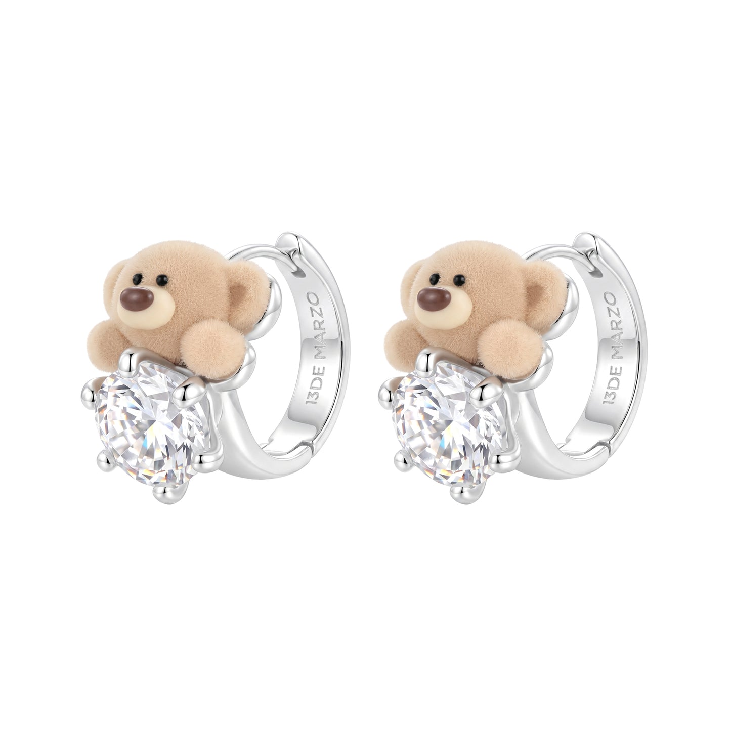 13DE MARZO Bear Star Sparkle Earrings