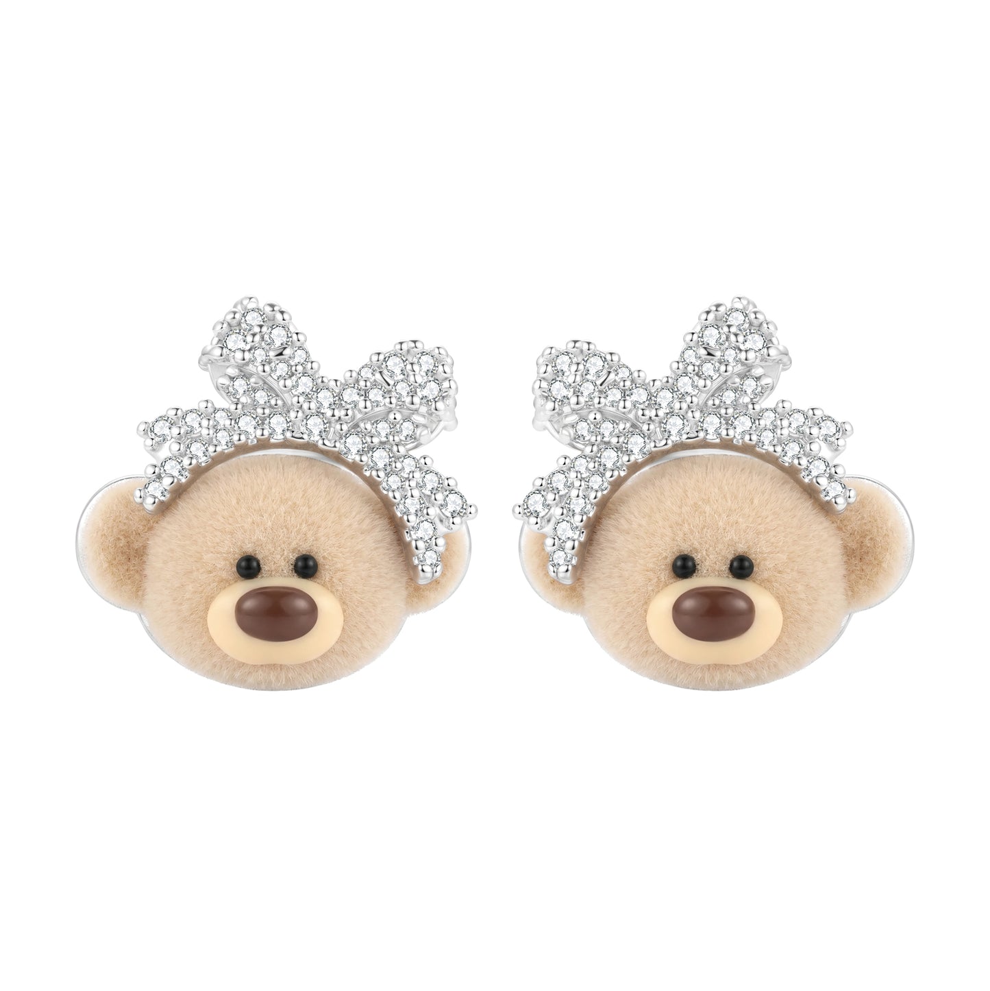 13DE MARZO Bow Bear Studs