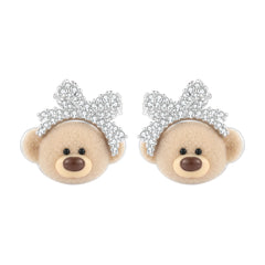 13DE MARZO Bow Bear Studs