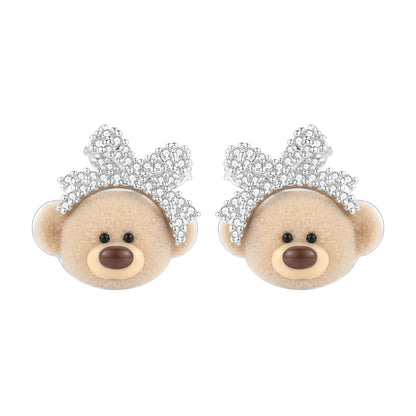 13DE MARZO Bow Bear Studs