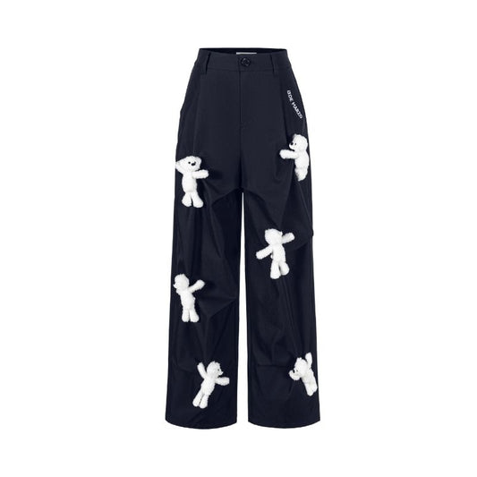 13DE MARZO Doozoo Casual Cargo Pants Black - 13DE MARZO