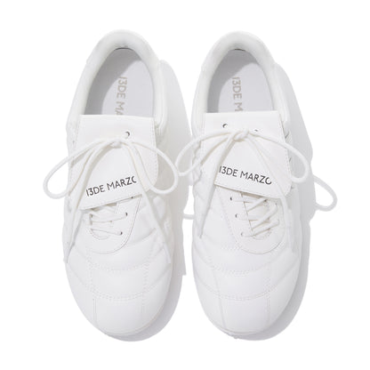 13DE MARZO Quilted Lightweight Casual Shoes White - 13DE MARZO