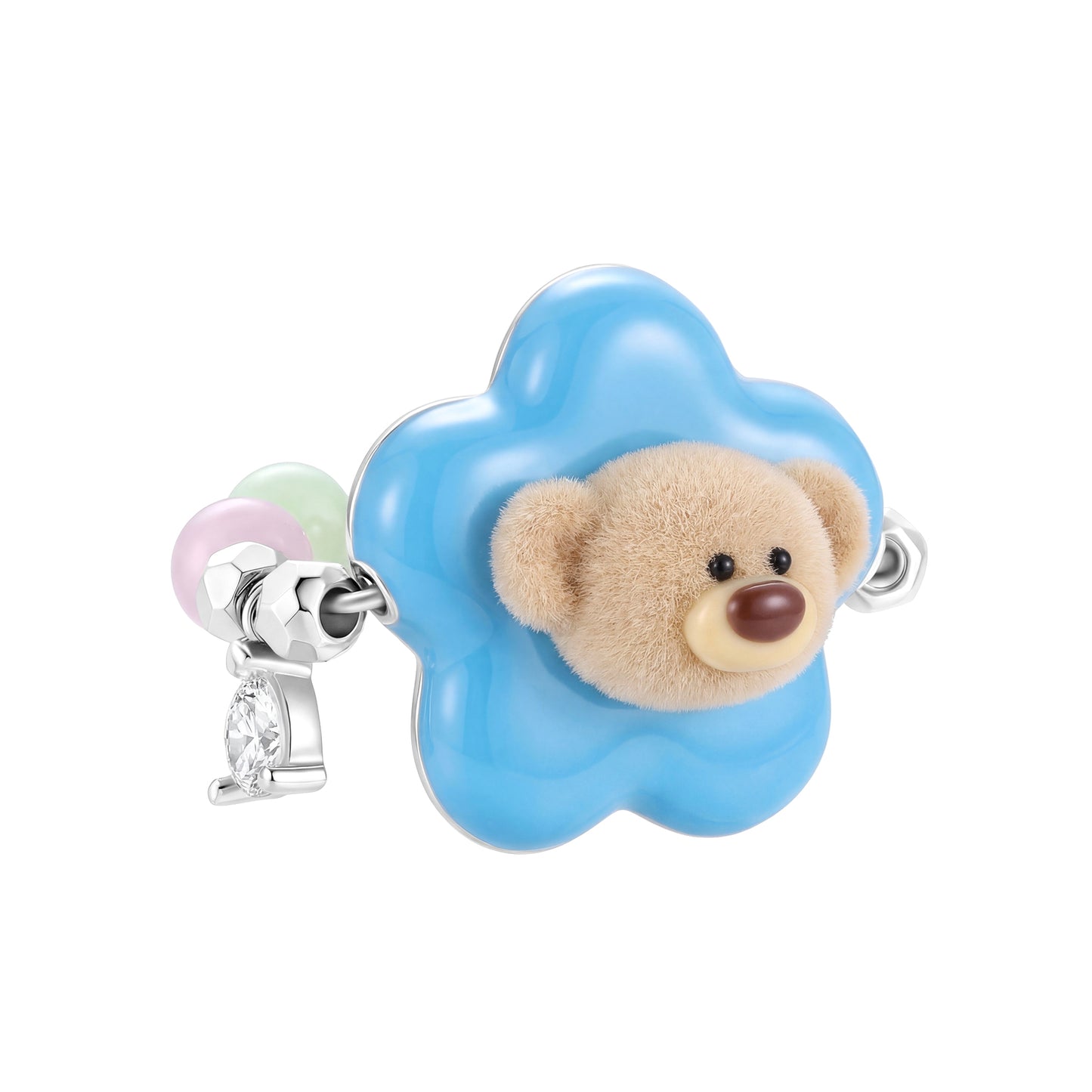 13DE MARZO Colorful Floral Bear Ring - 13DE MARZO