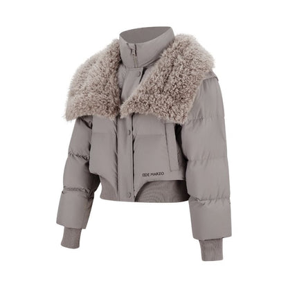 13DE MARZO Doozoo Detachable Short Down Jacket Grey - 13DE MARZO