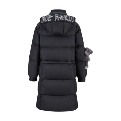 13DE MARZO Base Bear Long Down Jacket Black - 13DE MARZO