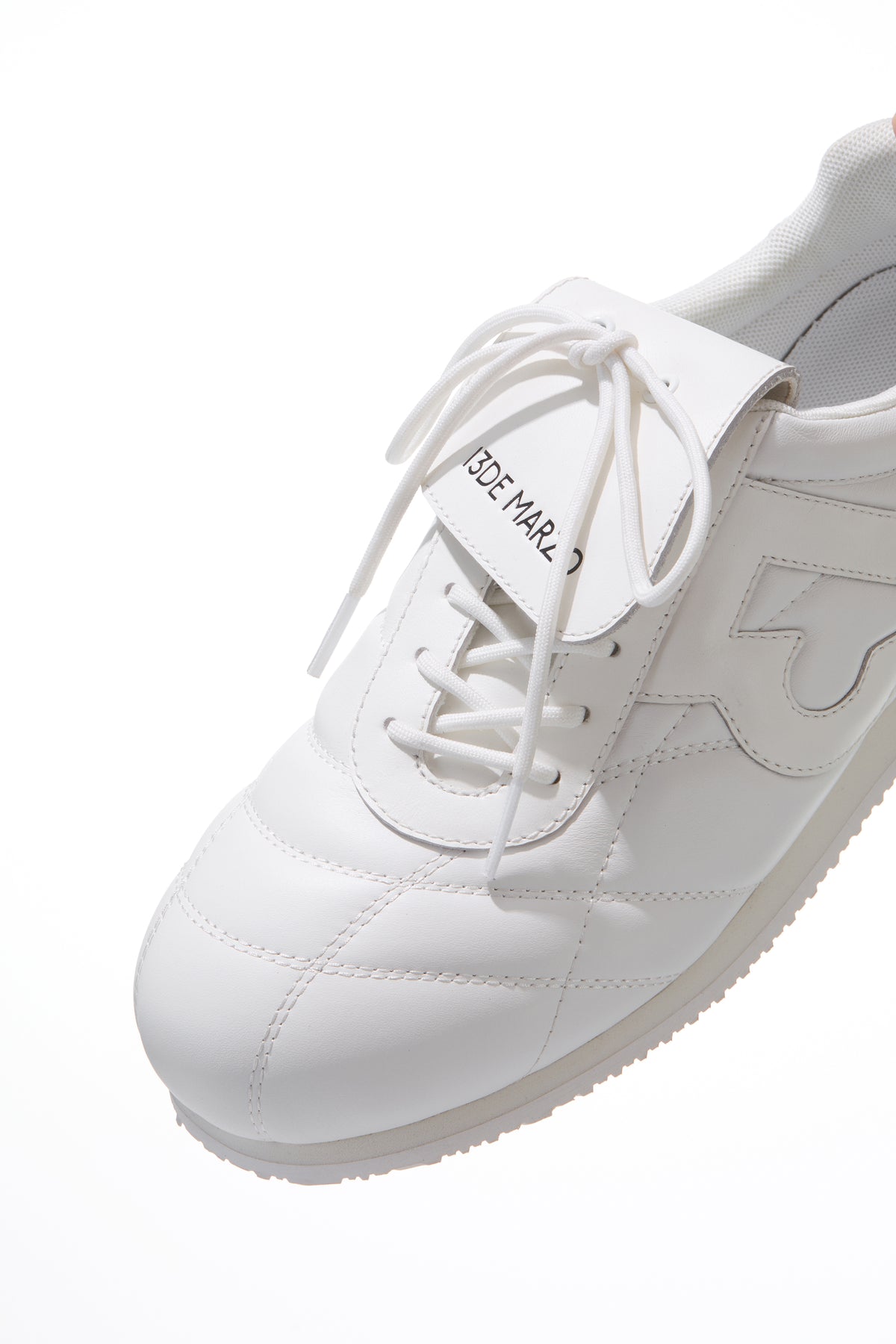 13DE MARZO Quilted Lightweight Casual Shoes White - 13DE MARZO