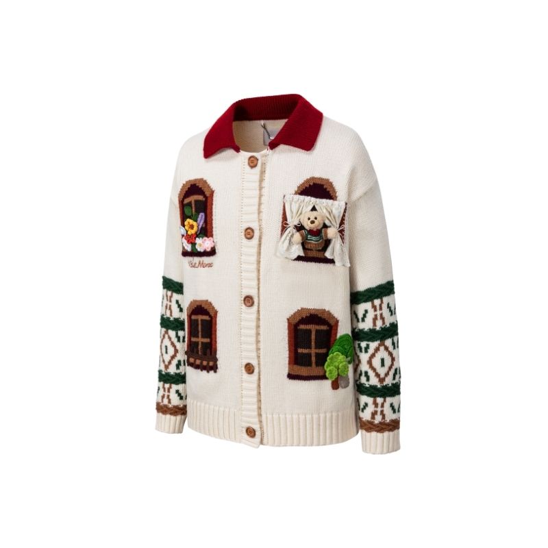 13DE MARZO Bear Window House Cardigan - 13DE MARZO