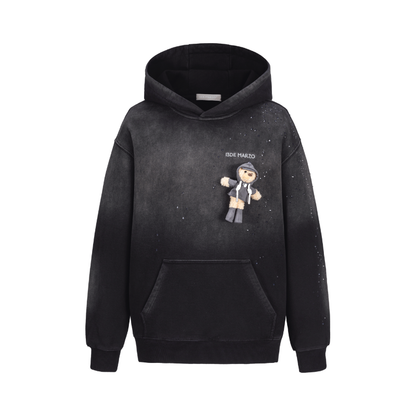 13DE MARZO Rainy Day Hoodie Black