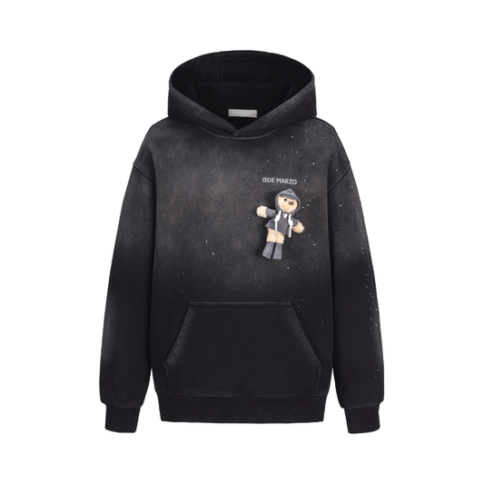13DE MARZO Rainy Day Hoodie Black