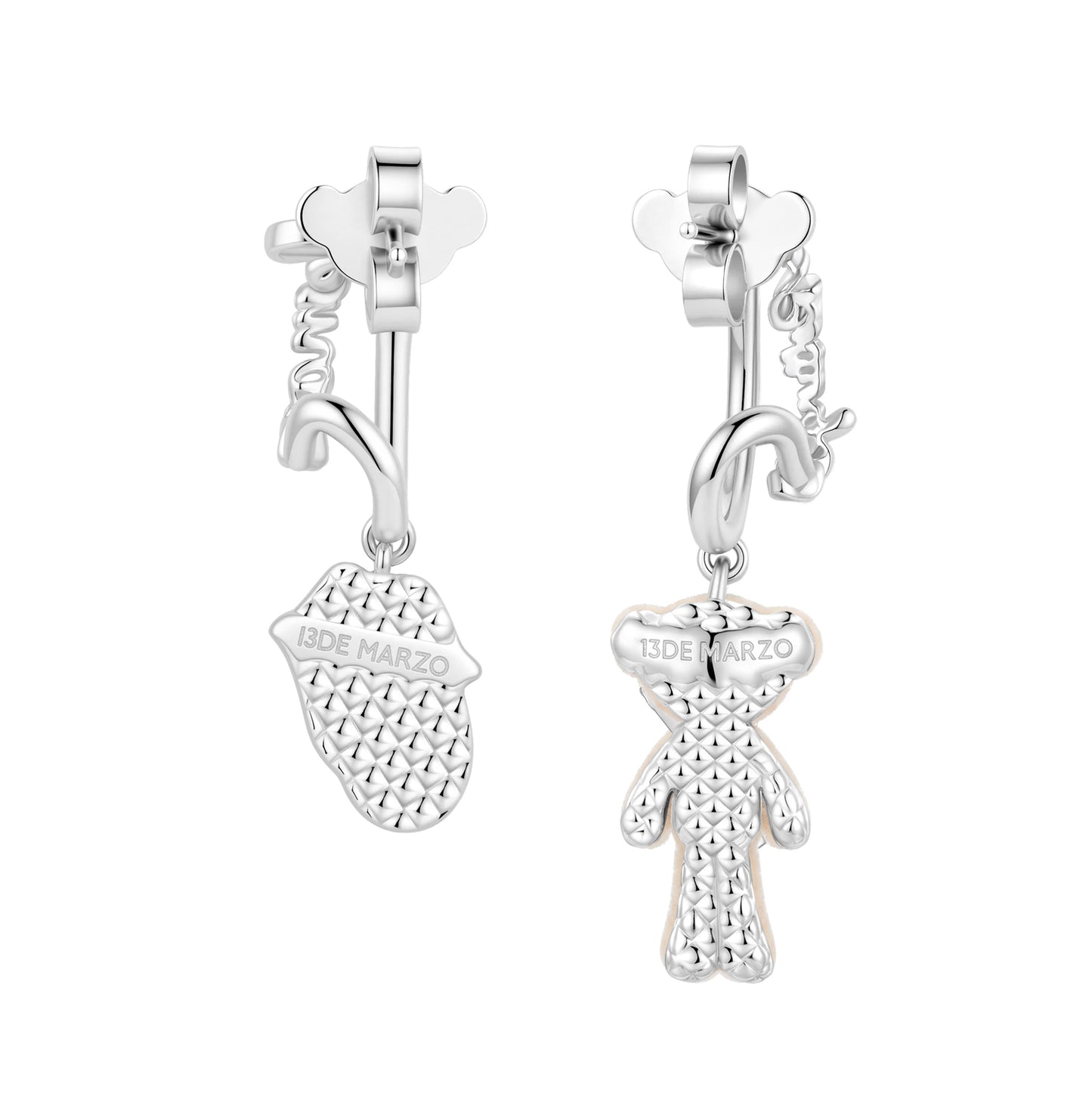 13DE MARZO Rolling Stones Bear Earrings