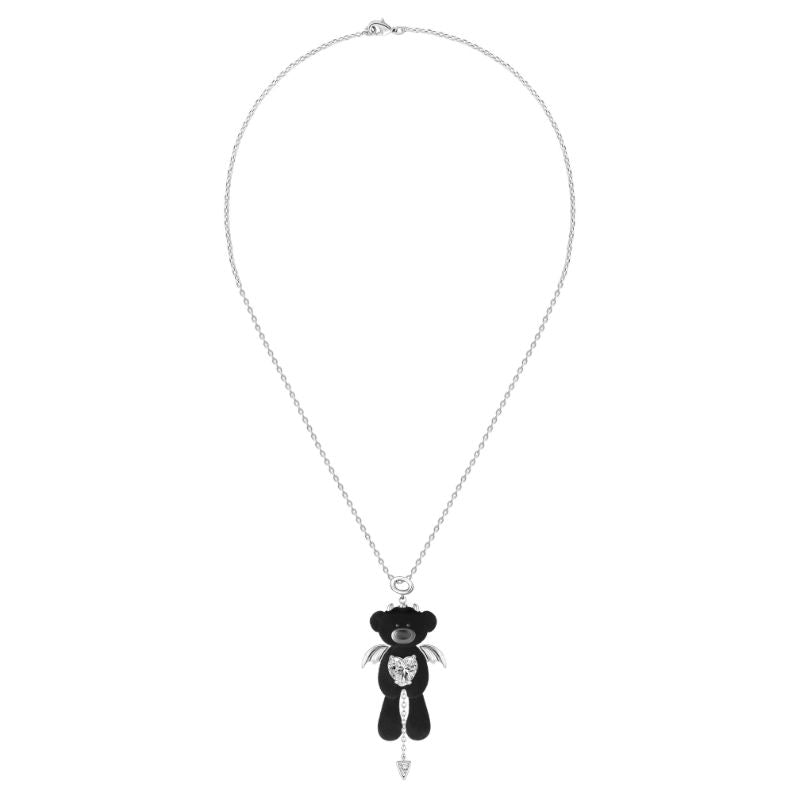 13DE MARZO Bear Demon Zircon Necklace - 13DE MARZO