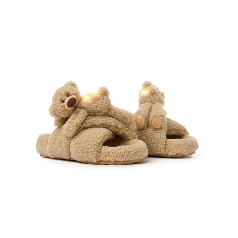 13DE MARZO Luminous Bear Criscross Slippers - 13DE MARZO