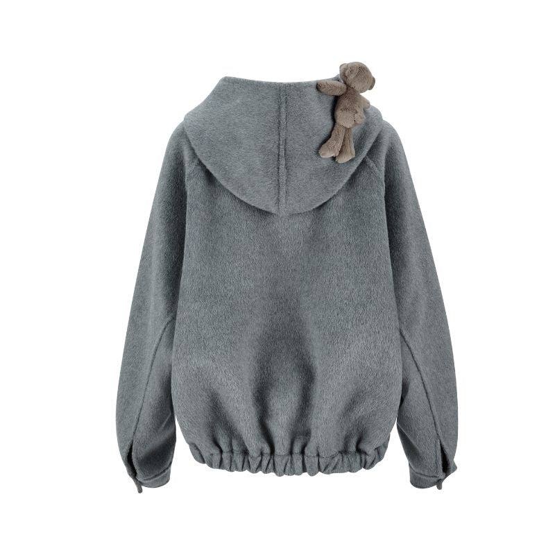 13DE MARZO Bear Doudle Fleece Coat - 13DE MARZO