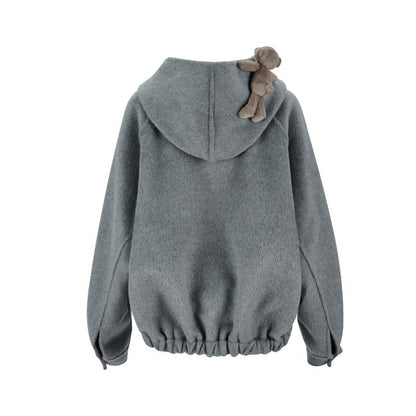 13DE MARZO Bear Doudle Fleece Coat - 13DE MARZO