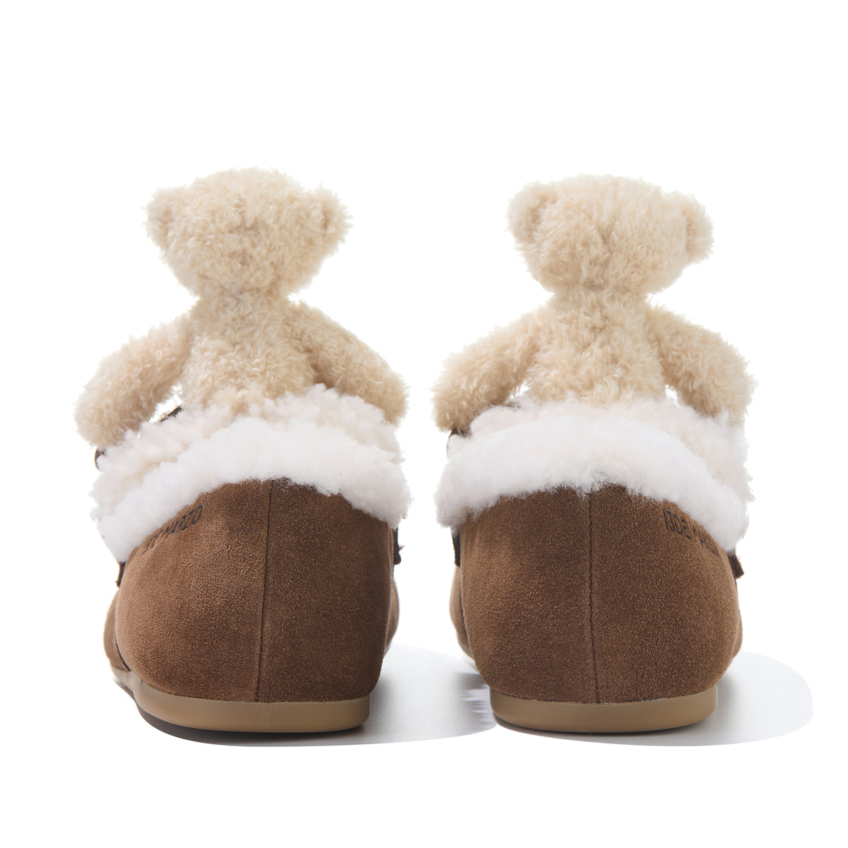 13DE MARZO Plush Bear Loafers Brown
