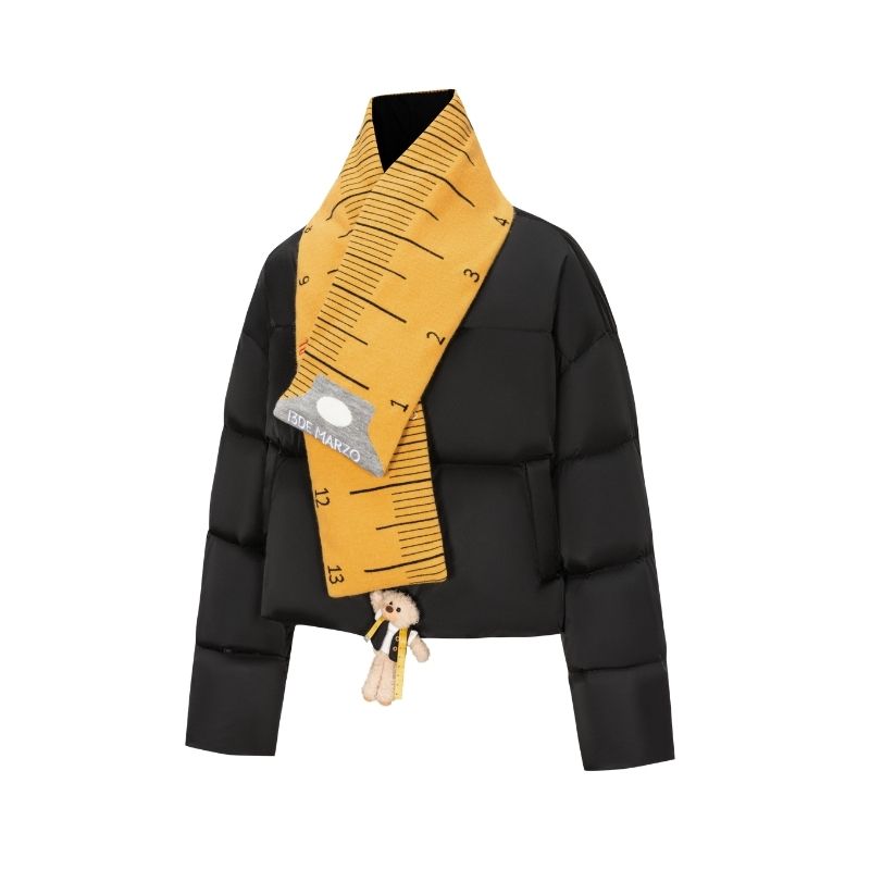 13DE MARZO Tailor Bear Ruler  Down Jacket Black - 13DE MARZO