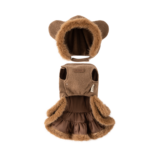 13DE MARZO ToBeMarzoBear Pet Dress Khaki