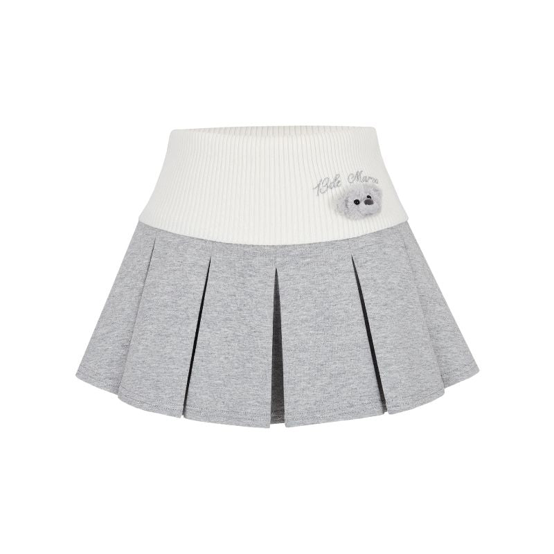 13DE MARZO Bear Head Upper Skirt Grey - 13DE MARZO