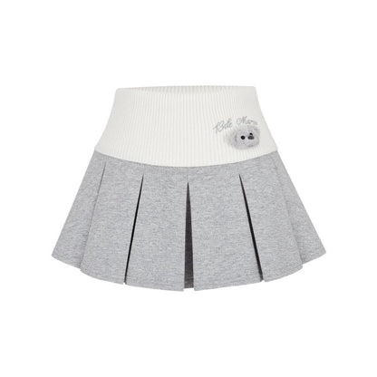 13DE MARZO Bear Head Upper Skirt Grey - 13DE MARZO