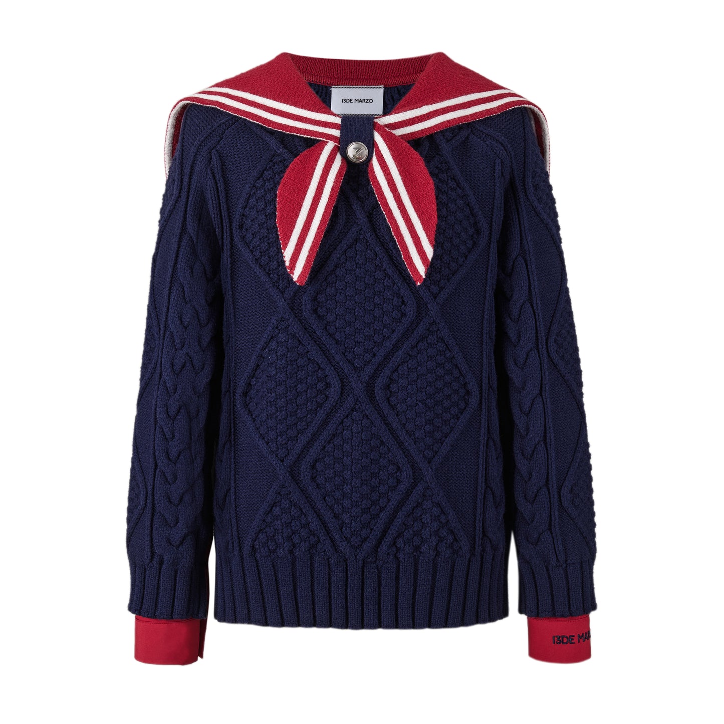 13DE MARZO Sailor Collar Sweater