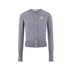 13DE MARZO Mini Logo Cardigan Grey