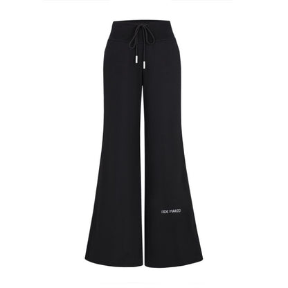 13DE MARZO Base Wide Flare Pants Black - 13DE MARZO