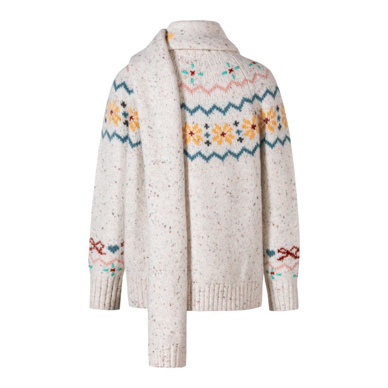 13DE MARZO Fair Isle Bear Knit Sweater - 13DE MARZO