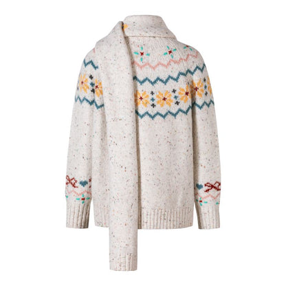 13DE MARZO Fair Isle Bear Knit Sweater - 13DE MARZO