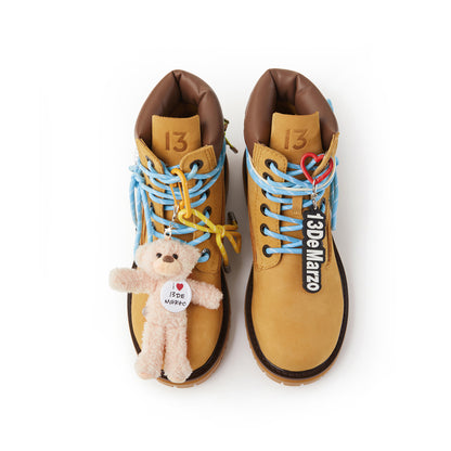 13DE MARZO Maximalist Pendant Suede Martin Boots - 13DE MARZO