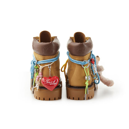 13DE MARZO Maximalist Pendant Suede Martin Boots - 13DE MARZO