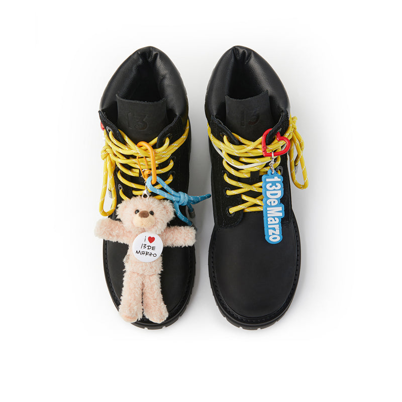 13DE MARZO Maximalist Pendant Suede Martin Boots - 13DE MARZO