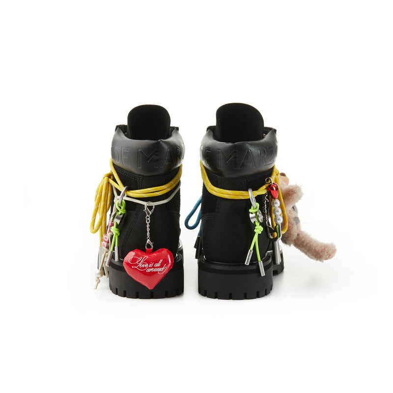 13DE MARZO Maximalist Pendant Suede Martin Boots - 13DE MARZO