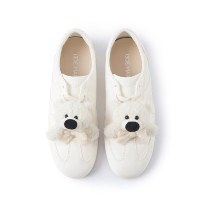 13DE MARZO Bear Training Thin Shoes White