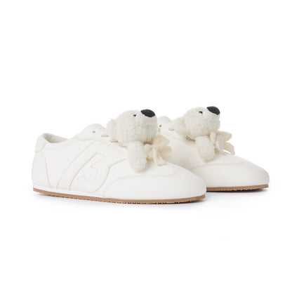 13DE MARZO Bear Training Thin Shoes White