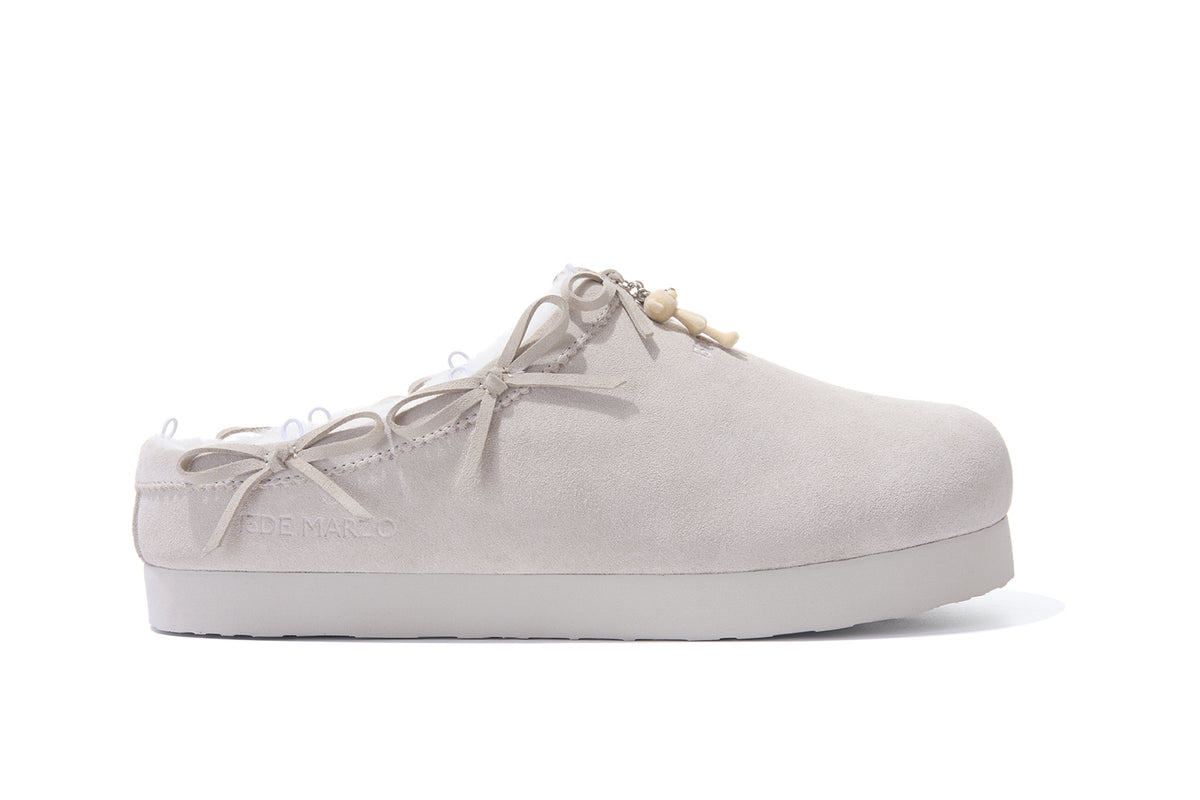 13DE MARZO Furry Birkenstock Mule Sand