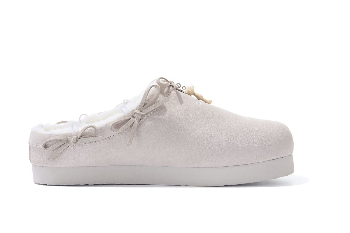 13DE MARZO Furry Birkenstock Mule Sand