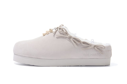 13DE MARZO Furry Birkenstock Mule Sand