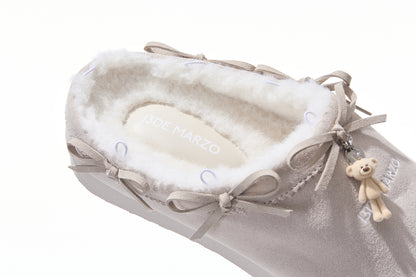 13DE MARZO Furry Birkenstock Mule Sand