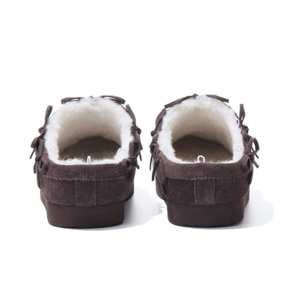 13DE MARZO Furry Birkenstock Mule Brown