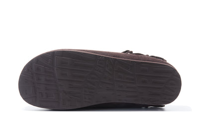 13DE MARZO Furry Birkenstock Mule Brown