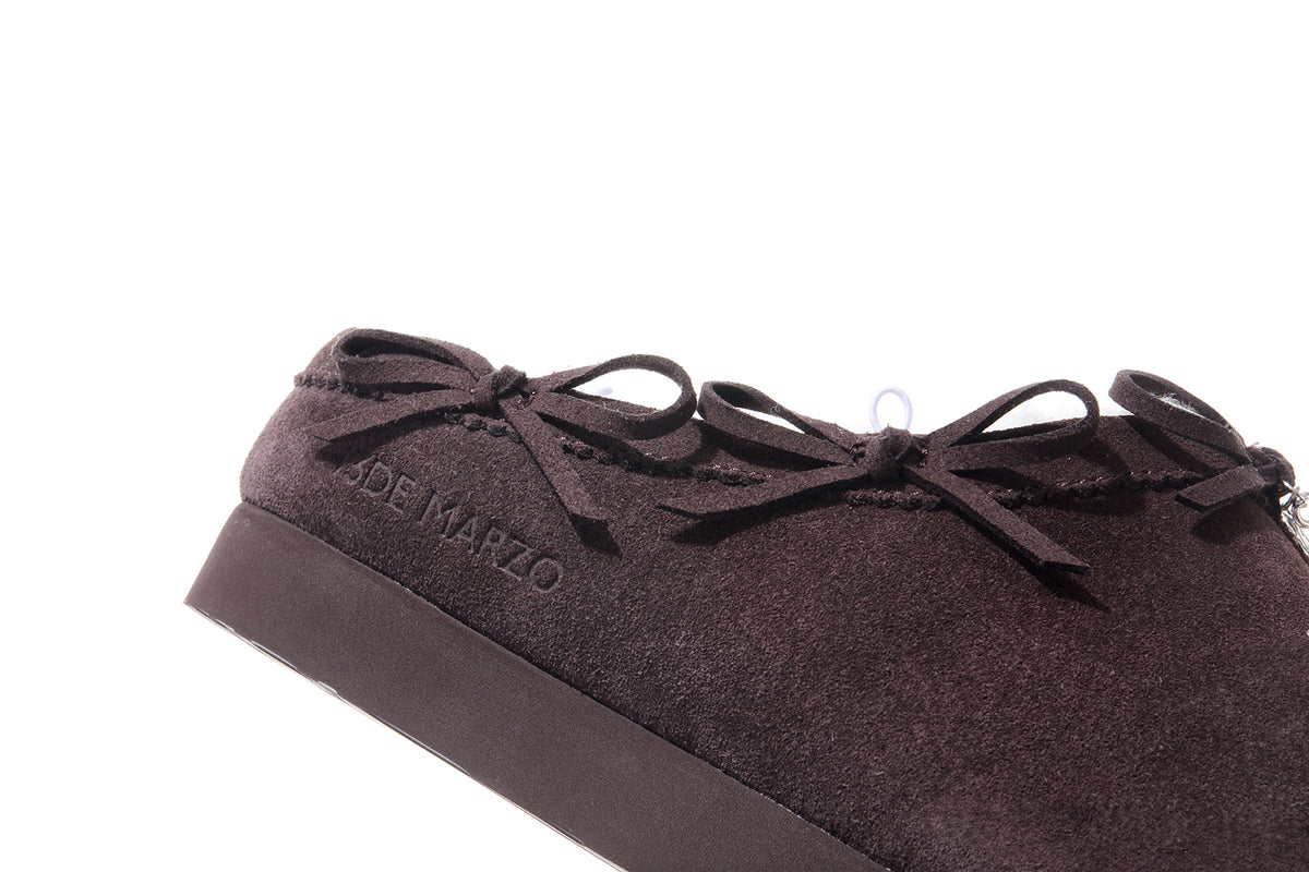13DE MARZO Furry Birkenstock Mule Brown