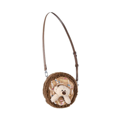 13DE MARZO BabyBear Donut Fuzzy Bag Brown - 13DE MARZO