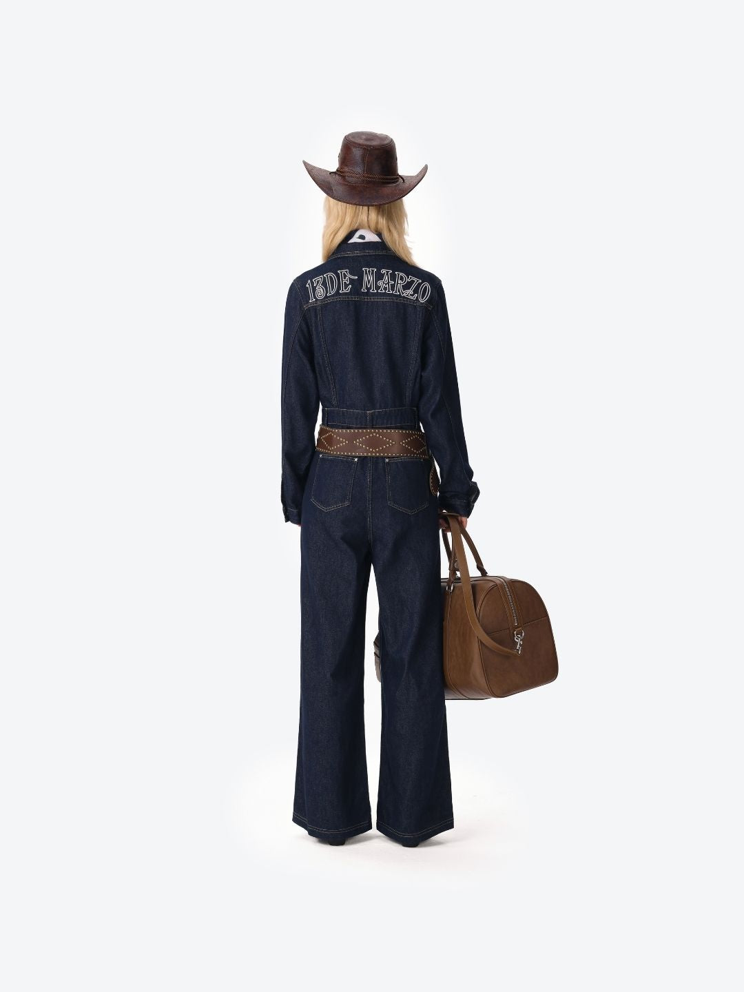 13DE MARZO Pilot Bear Travel Bag Medium Brown - 13DE MARZO