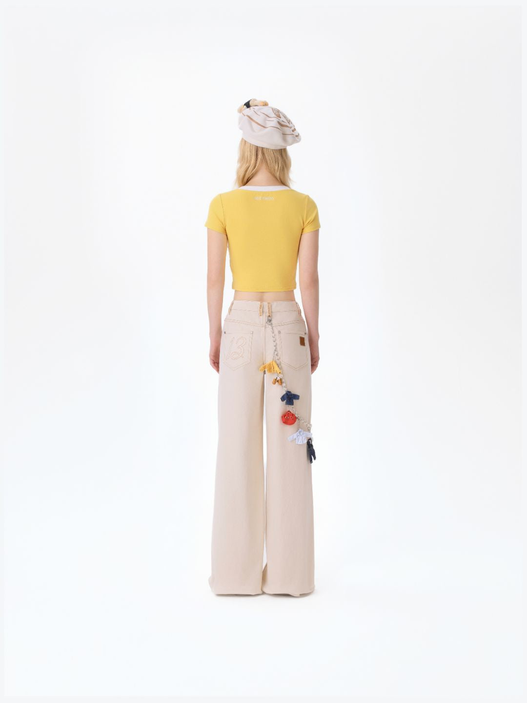 13DE MARZO Tailor Bear Hanger Cargo Pants White - 13DE MARZO