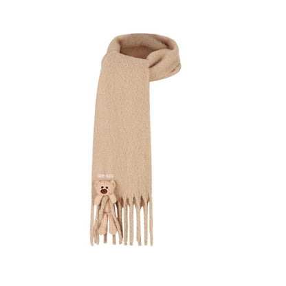 13DE MARZO Doozoo Fleece Scarf Khaki - 13DE MARZO