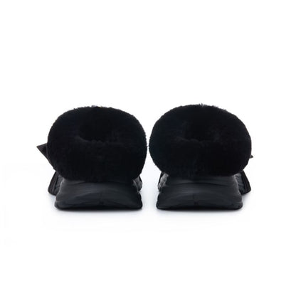 13DE MARZO Bear Fuzzy Snow Slippers Black - 13DE MARZO