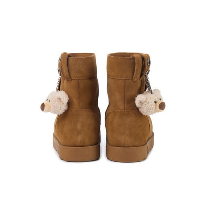 13DE MARZO Logo Snow Boots Khaki - 13DE MARZO