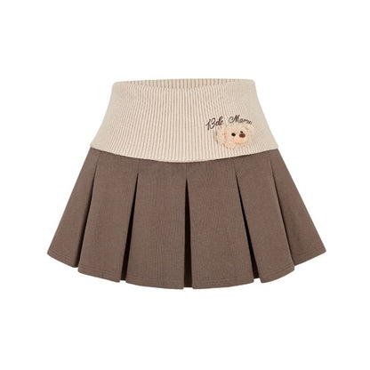 13DE MARZO Bear Head Upper Skirt Brown - 13DE MARZO