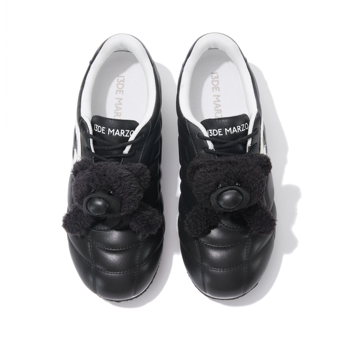 13DE MARZO Quilted Lightweight Casual Shoes Black - 13DE MARZO